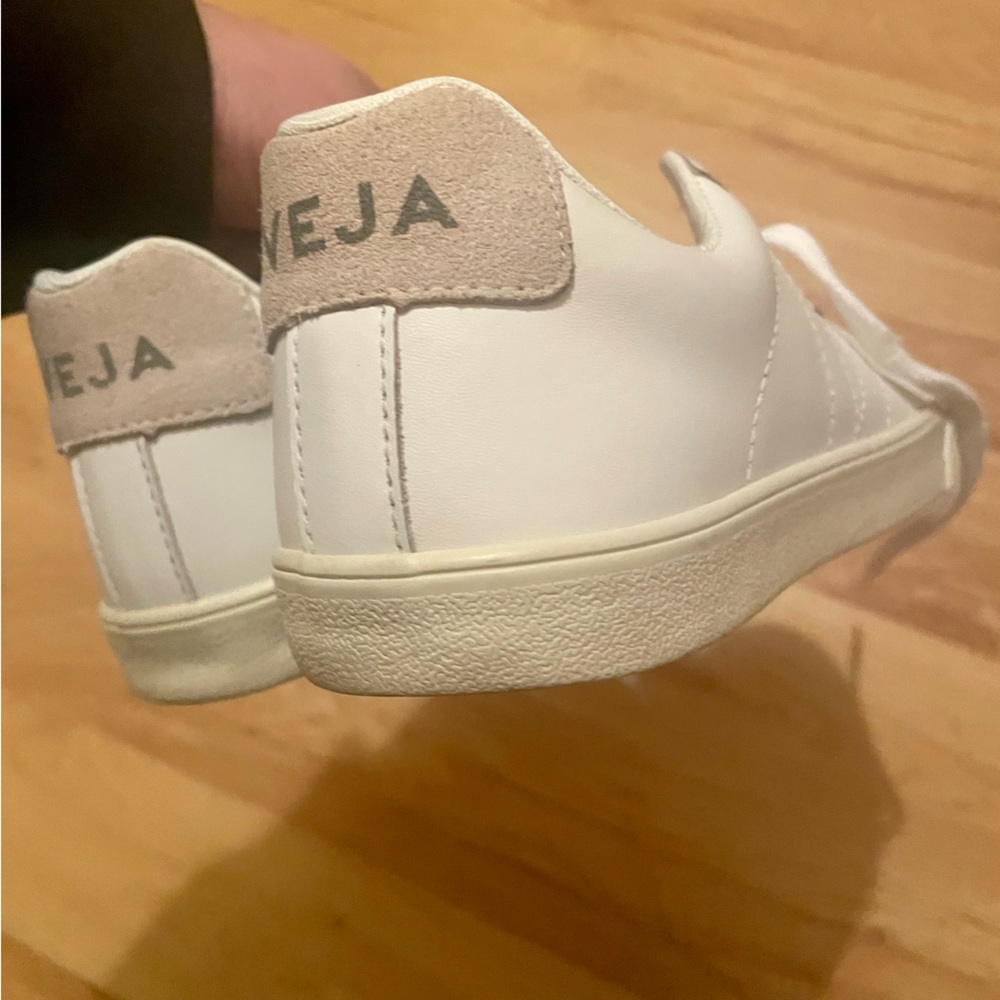 Veja low esplar white leather lace up sneakers - Picture 9 of 12